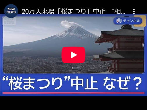 【中国人のことだろ】20万人来場「桜まつり」中止　“相次ぐ迷惑行為”　観光客のマナー問題の実態は？