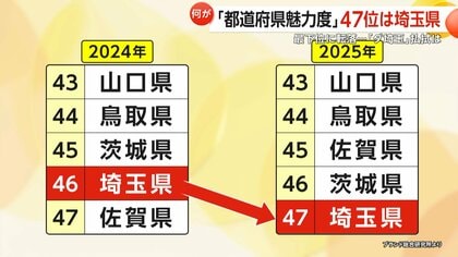 埼玉県、都道府県魅力度ランキングで初の最下位、治安の悪化や外国人犯罪が影響、観光意欲度も最低