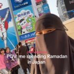 【海外で犯○に使われている服装】とうとう出没しましたね。大阪でニカブを着る女性