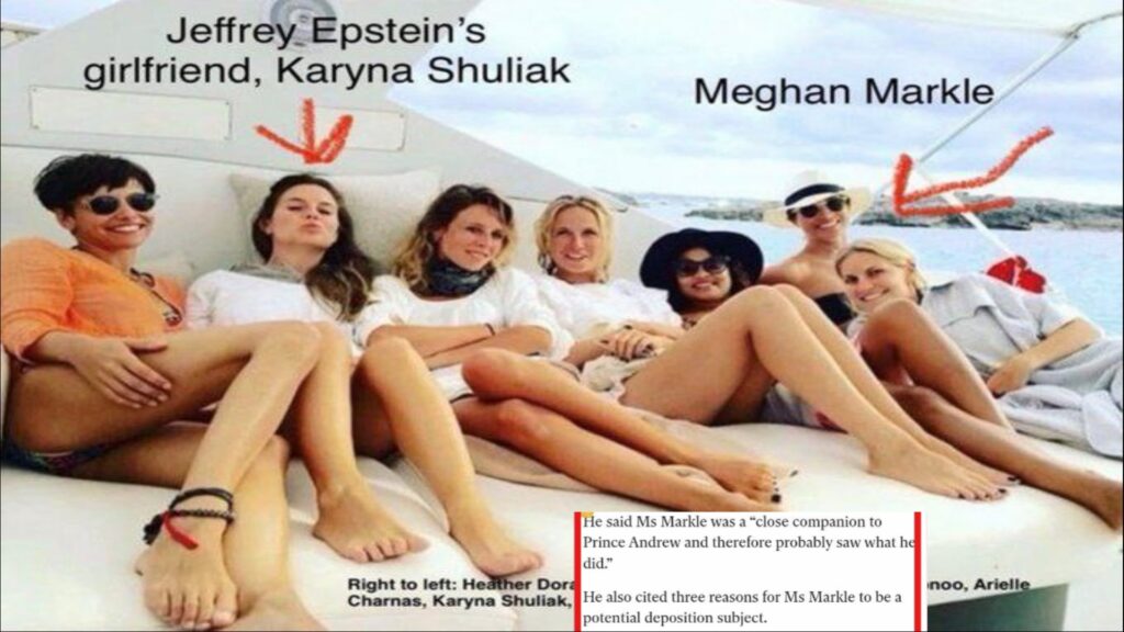 エプスタイン被害者側弁護士、メーガン妃はアンドルー王子の行為を目撃し証言可能