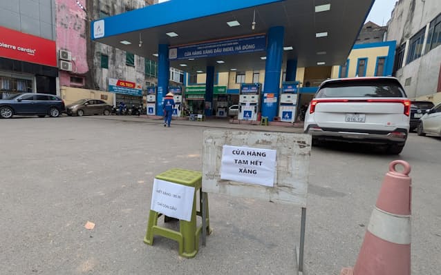 ベトナム首都「ガソリンありません」　中東情勢で給油所の在庫払底