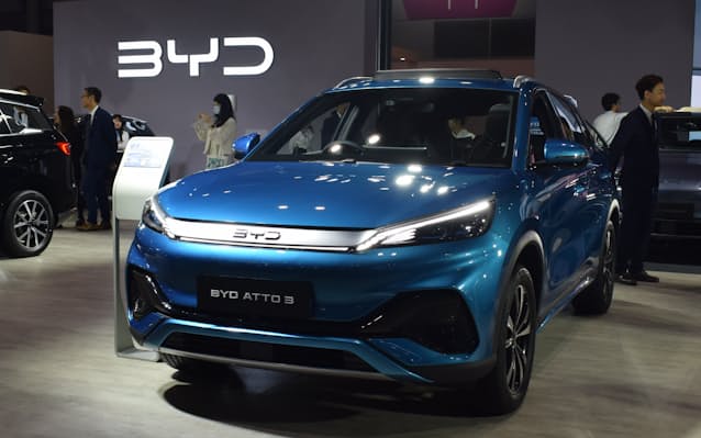 EV補助金、BYD社長「勝負にならない」　トヨタとの差95万円