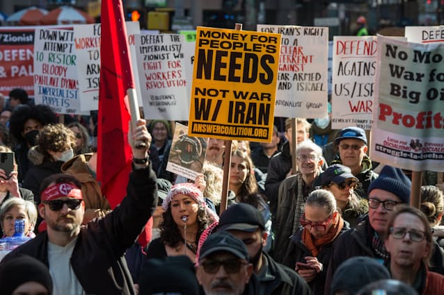 【イラン攻撃反対デモ】NYなど全米で、テロへの警戒高める