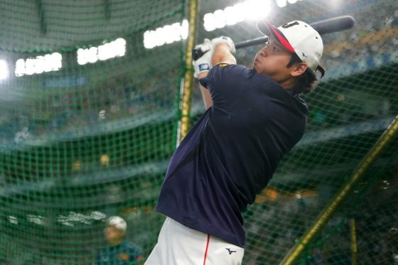 【大谷翔平、韓国戦前にフリー打撃で看板に直撃する特大弾】東京ドームは騒然