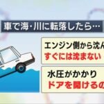 運転手「ドアが水圧で開けられない」車が海へ転落し救助準備中に水没…死亡