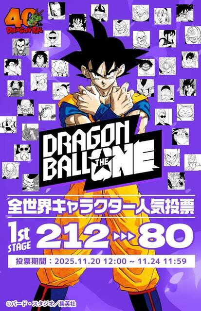 「ドラゴンボール」初の全世界キャラクター人気投票が開幕！212キャラからナンバーワンが決まる!!