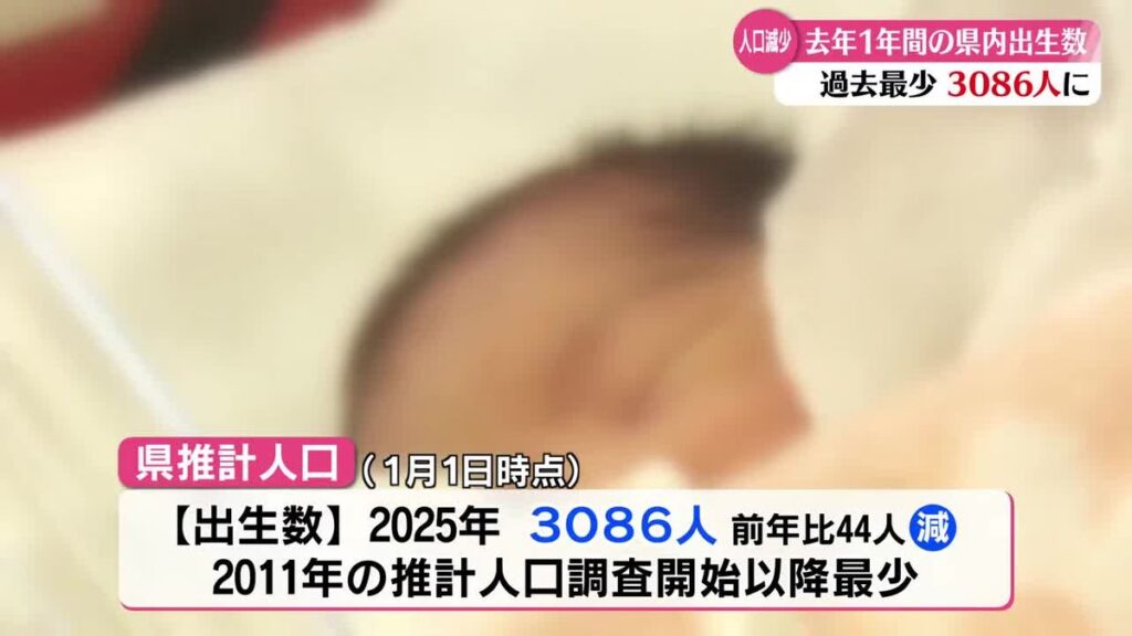 高知県内の出生数 3086人 調査を開始した2011年以降最少【高知】