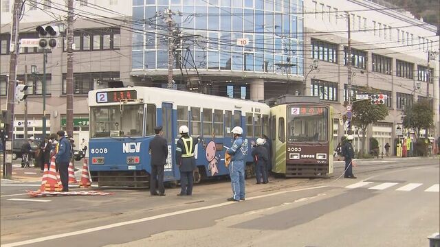 【路面電車】函館市電衝突事故 乗客2人軽傷 ポイント切り替わらず、車両が誤進入か 湯の川～十字街で折り返し