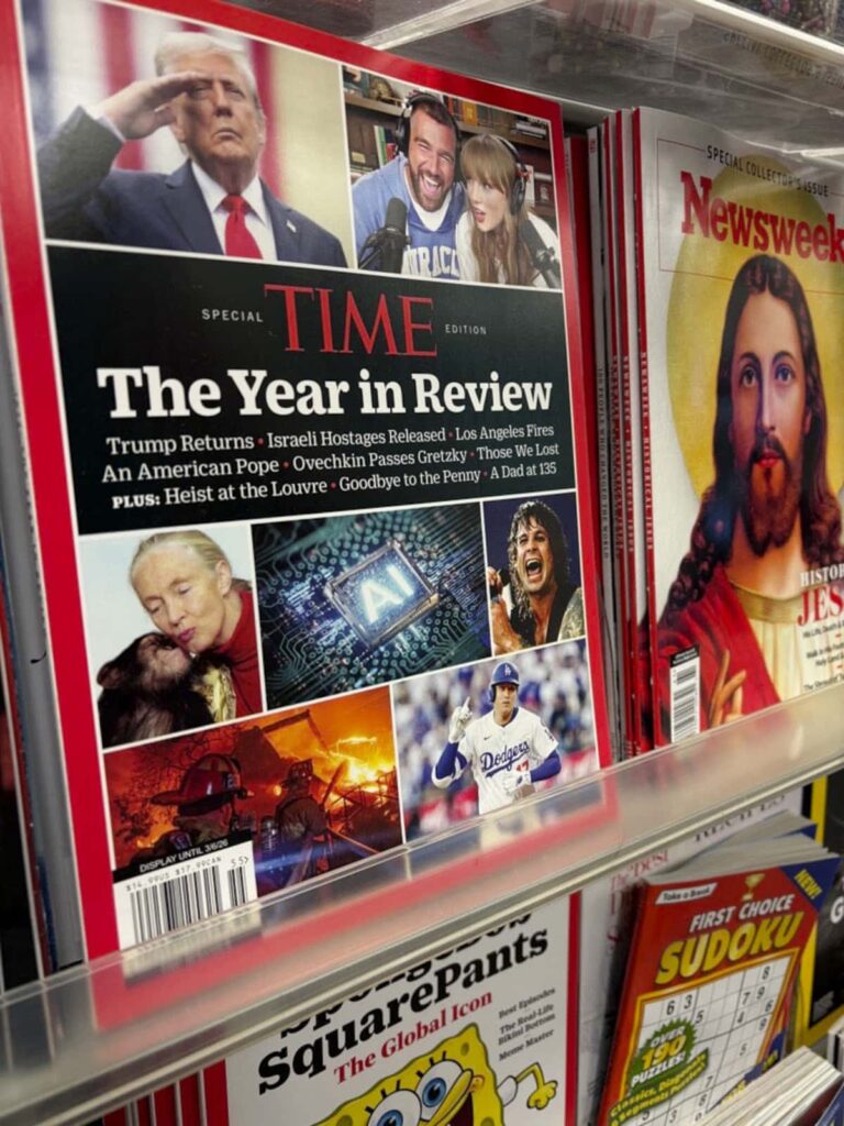 【大谷翔平、米誌タイムの表紙に】他に米人気歌手テイラー・スウィフトや、7月に死去した英ミュージシャン、オジー・オズボーン、トランプ大統領ら