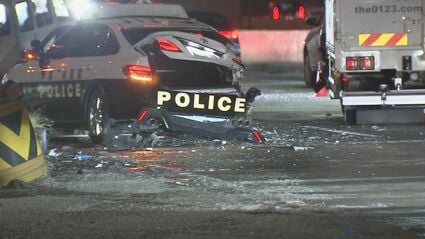 【千葉】市川大橋で8件の衝突事故　現場で事故処理中のパトカーも追突される　けが人なし 「橋の上は凍結しやすいので対策を」 千葉県警