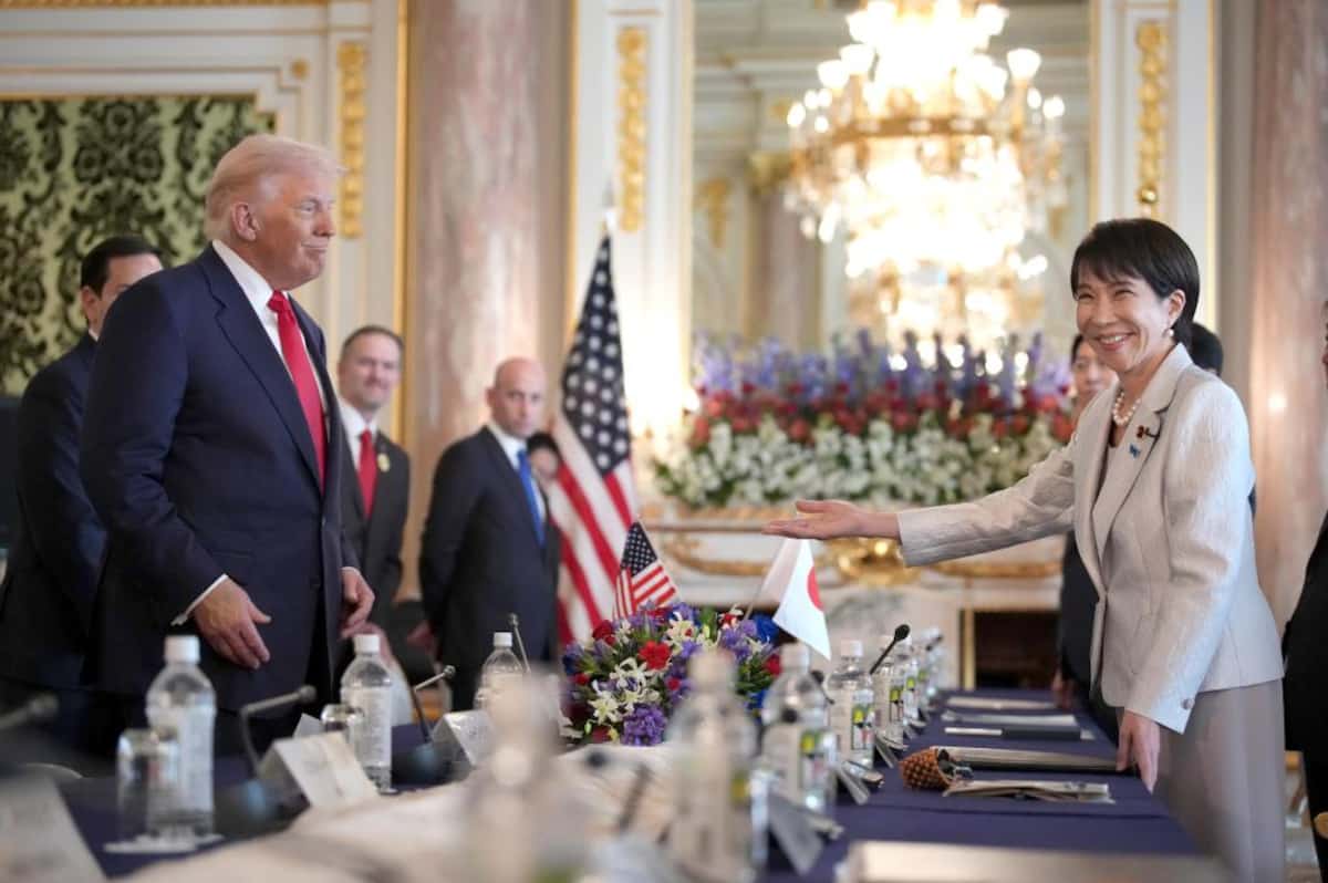 【昼食会】高市、トランプ両首脳のランチメニューに米国米リゾットや米国産牛、奈良の柿や酒が登場