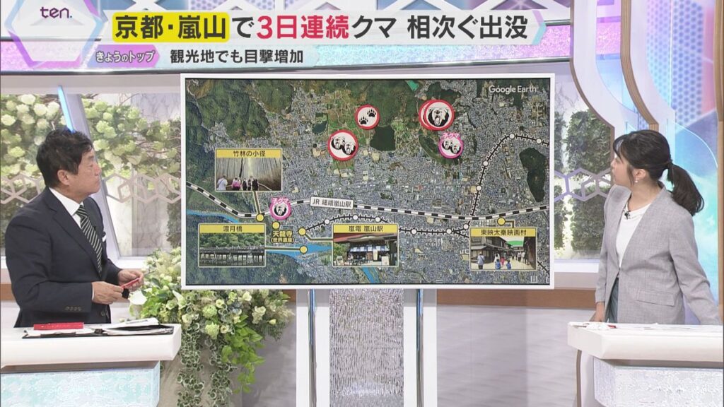 【警戒】京都・嵐山でクマ目撃相次ぐ　紅葉観光に注意　『捕獲しても放せない』クマ対策の現実
