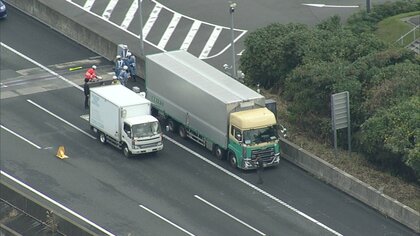 【静岡】新東名で死亡ひき逃げ 大型トラックの右後輪バースト状態 タイヤ点検中に車にはねられたか 男性が病院で死亡 警察がひき逃げ事件として捜査