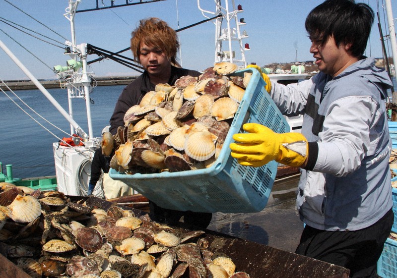 【国際】冷凍ホタテ、中国への輸出再開　日本産水産物の輸入全面中止後初