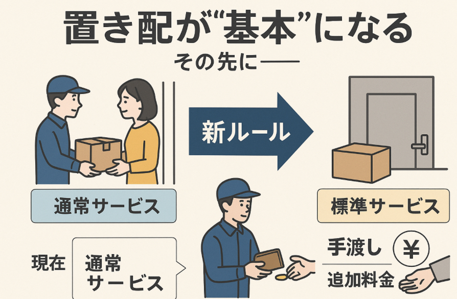 宅配便の標準サービスに「置き配」追加へー国交省