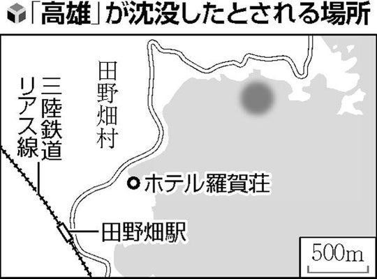 戊辰戦争で沈んだ軍艦「高雄」を東大研究チームが調査へ