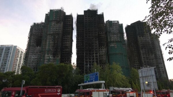 香港高層住宅火災で火災報知器正常に作動せず。中国製か？