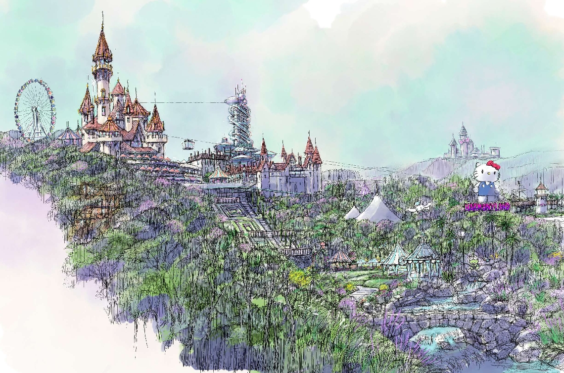 【経済】サンリオがハーモニーランドのリゾート化に着手へ　「天空のパーク構想」アトラクション新増設、ホテルも建設