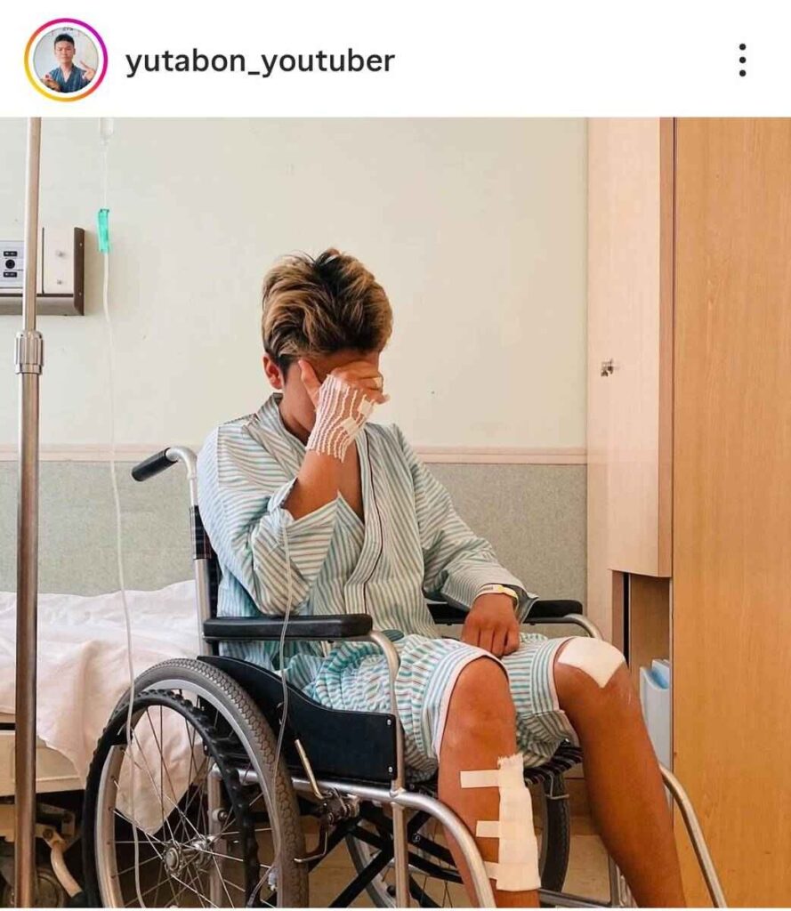 青年革命家ゆたぼんが車カスに轢かれ重傷入院。バイクで走行中センター越えのカスと衝突。