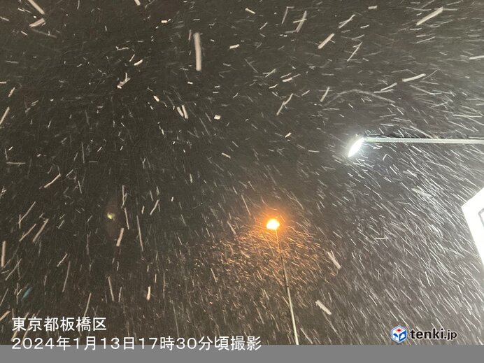 【天気】東京都心で初雪