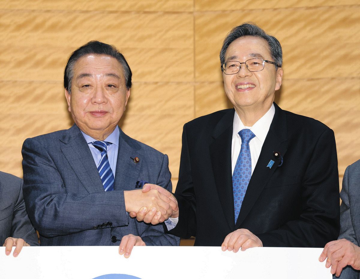 【新党・野田佳彦代表と斉藤鉄夫代表】目指すのは「人間の尊厳だ」と「平和だ」