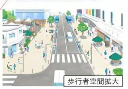 車道を減らして「歩行者空間」を拡大…東京都が道路整備方針を発表　歩道を広げて“ｳｫｰｶﾌﾞﾙ”な東京へ