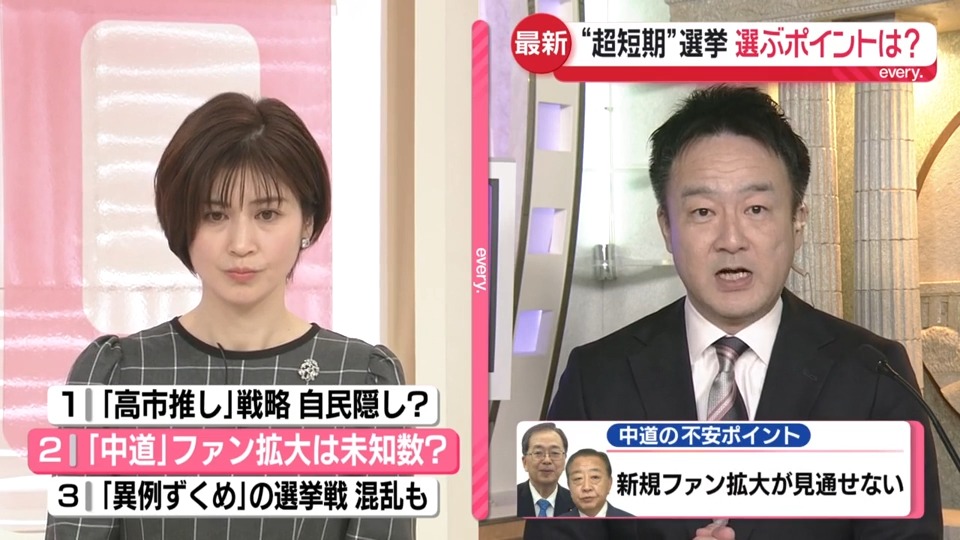 【中道幹部が不安・新党への期待感が高まっていない】「本当は、新党人気で無党派の支持を拡大したいが、今回は増える感覚はない」