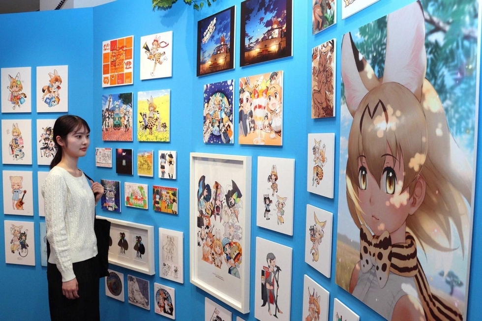 「けものフレンズ」10周年　千を超えるイラスト、未公開PV案の絵コンテや設定資料も展示