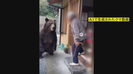 【生成AI】「さっさと山へお帰り!」 再生回数100万超も…クマの“フェイク動画”に専門家警鐘 「非常に罪深い」 冬眠始める12月頃までは注意を
