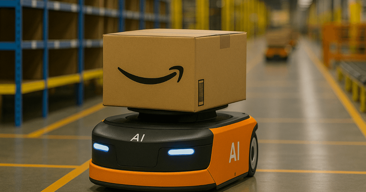 【米国】アマゾンの倉庫で見たAI仕分けロボット、50万人の職を奪うのか