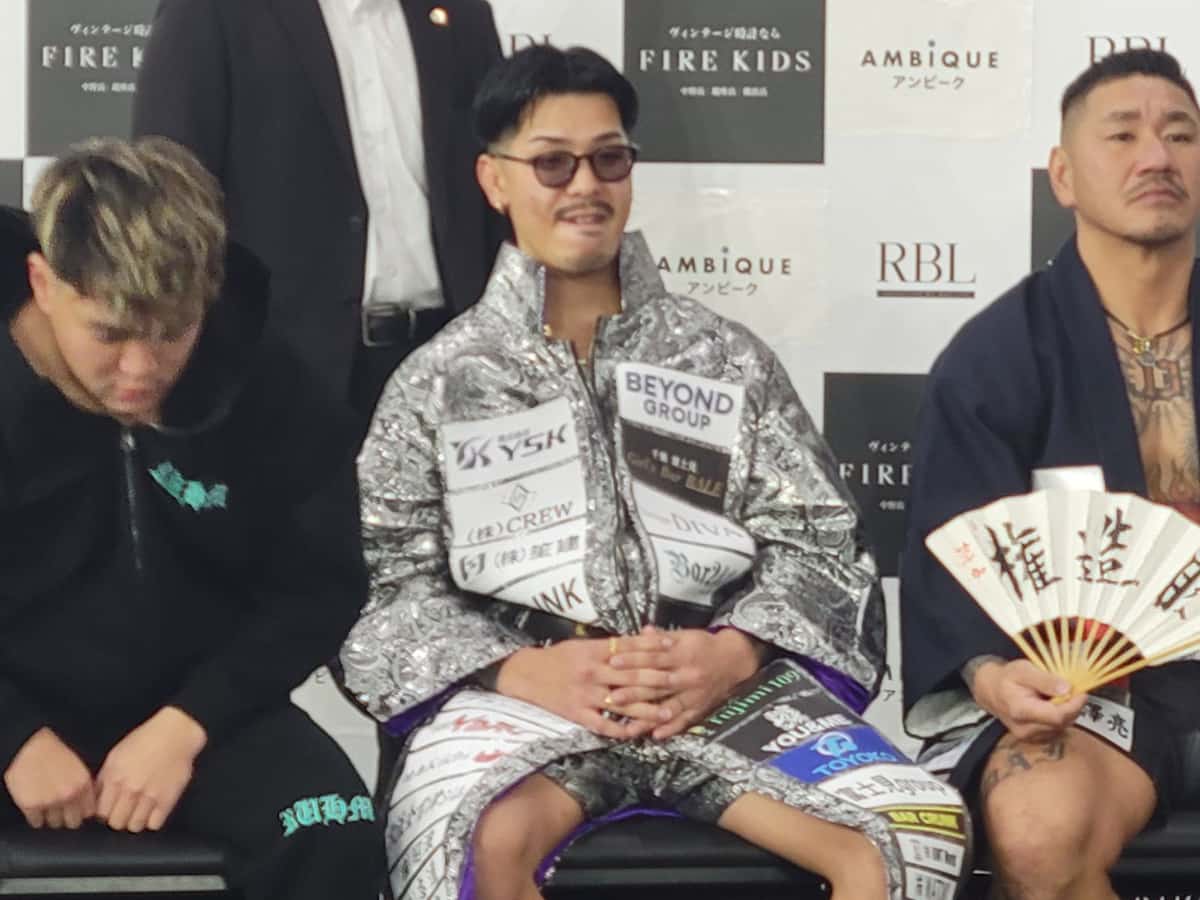 BreakingDown前日会見でビンタの江口響が引退表明「格闘技も勿論辞めます」