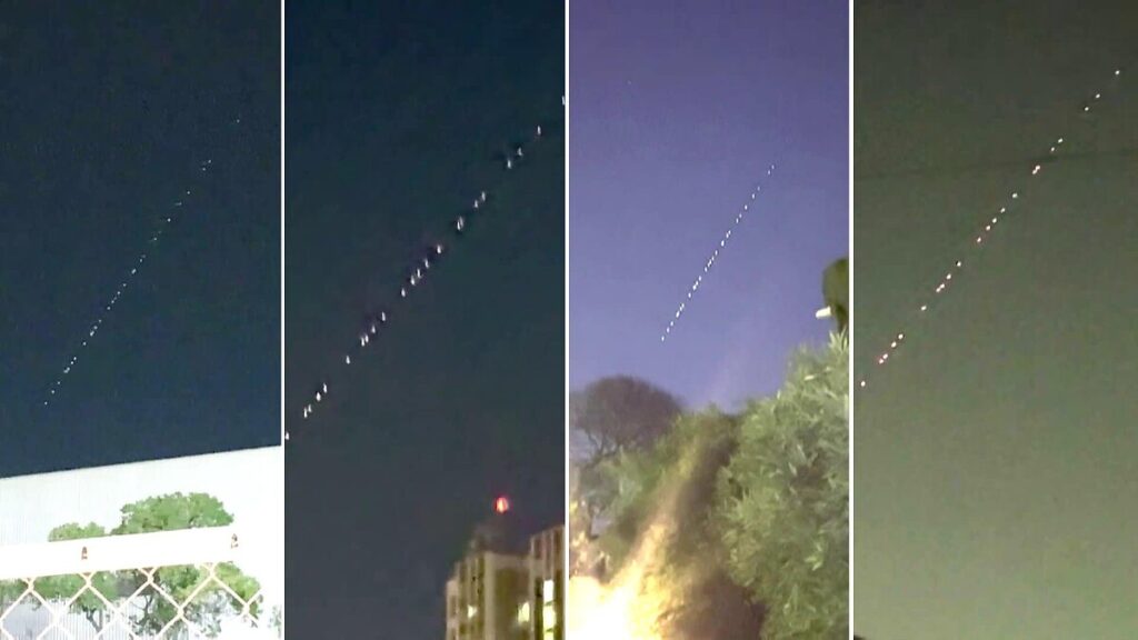 【宇宙】「UFOか」日本各地で目撃された「規則正しく並ぶ光の列」の正体