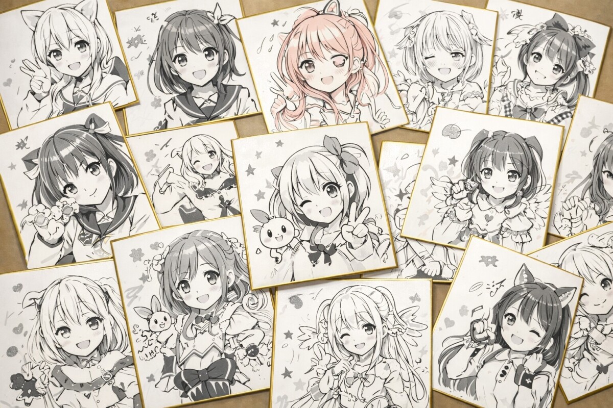 【違法薬物？】 日本のイラストレーターの偽イラスト色紙がヤフオクに、中共メディア「傷つくのは創作者本人」