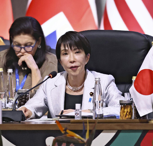 G20の高市首相『ロシアによるウクライナ侵略は国際秩序の根幹を揺るがす暴挙だ！😠』