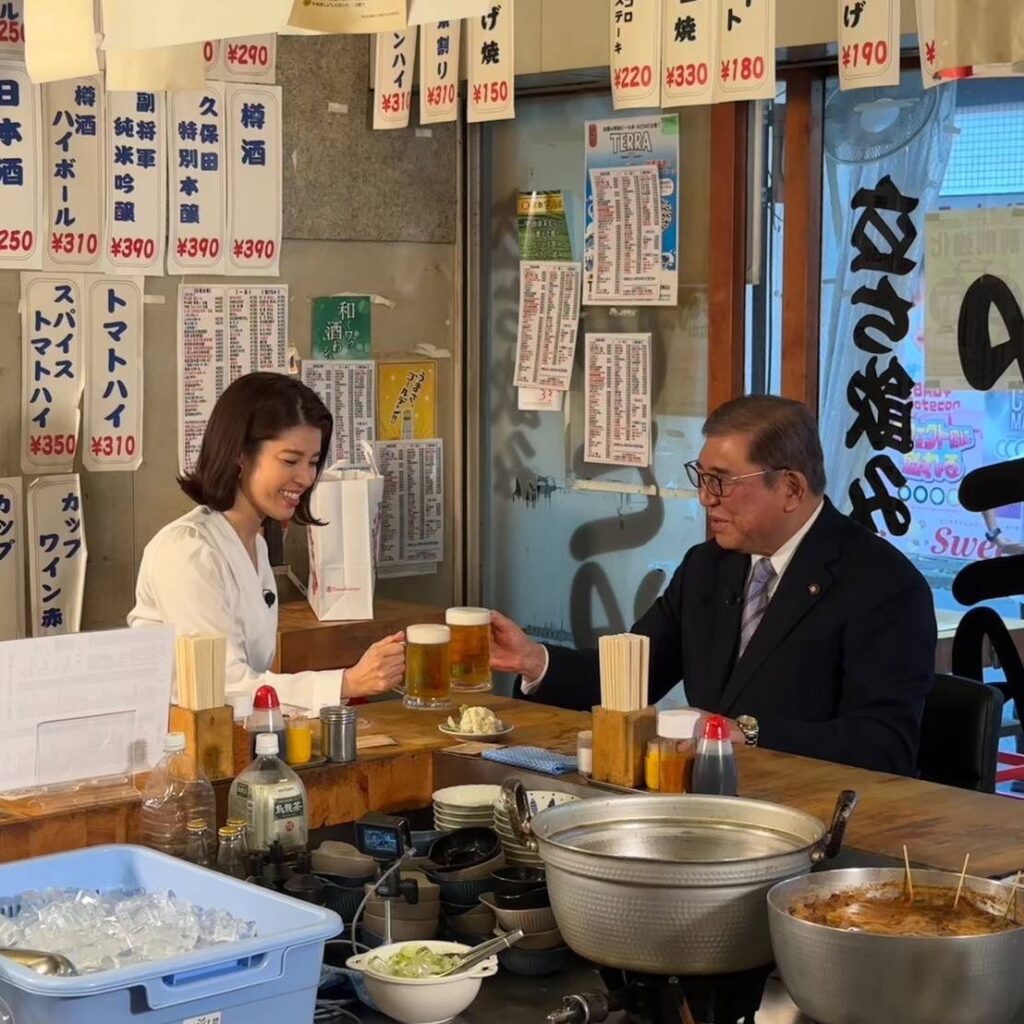 【フジ】石破茂前首相、「ホンネ喫茶 永田町」の収録で神田愛花さんと…🍙