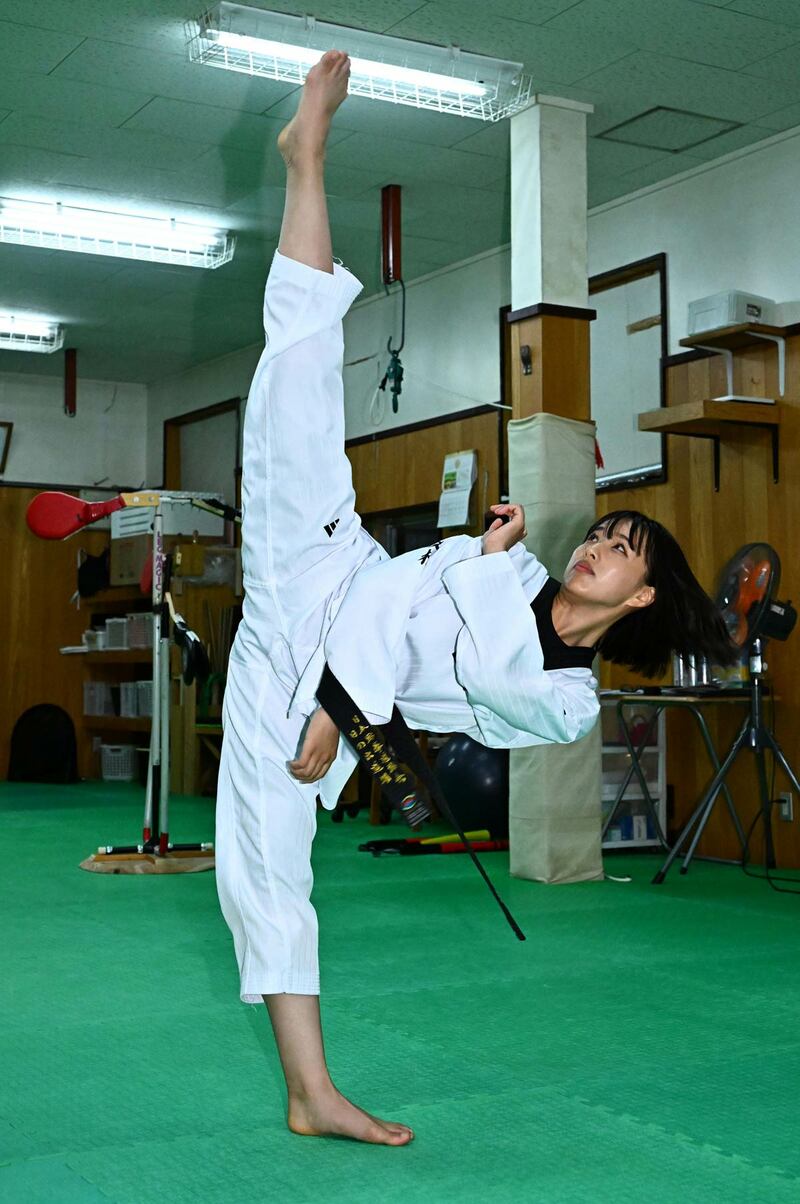 TikTokでバズった黒帯四段のテコンドー師範・滝川聖奈　道場に入門希望者が殺到していた