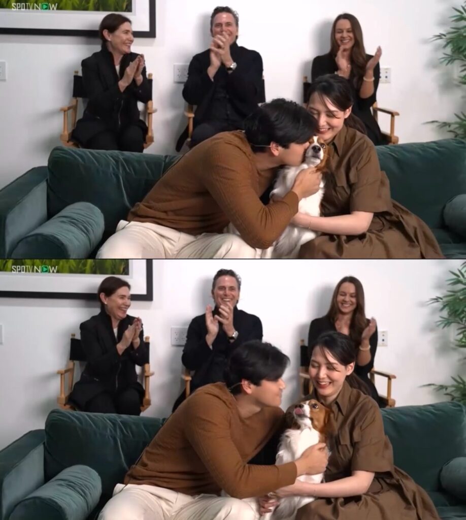 【画像】大谷翔平さん、真美子ではなくデコピンにキスをして炎上W