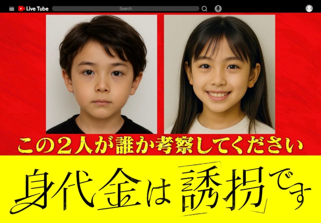 【日テレ】ドラマ「身代金は誘拐です」AIで作成された主演2名の幼少期の画像から主演キャストを考察してください