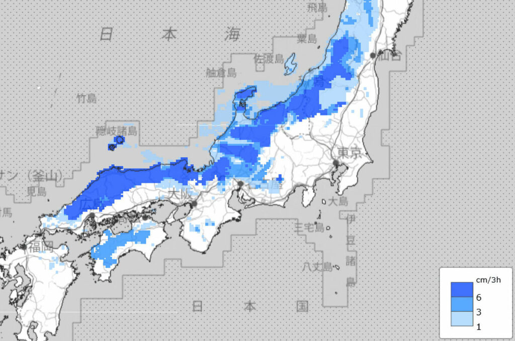【大雪】名神高速や富山県内の北陸自動車道などが予防的通行止めの可能性…NEXCOが発表
