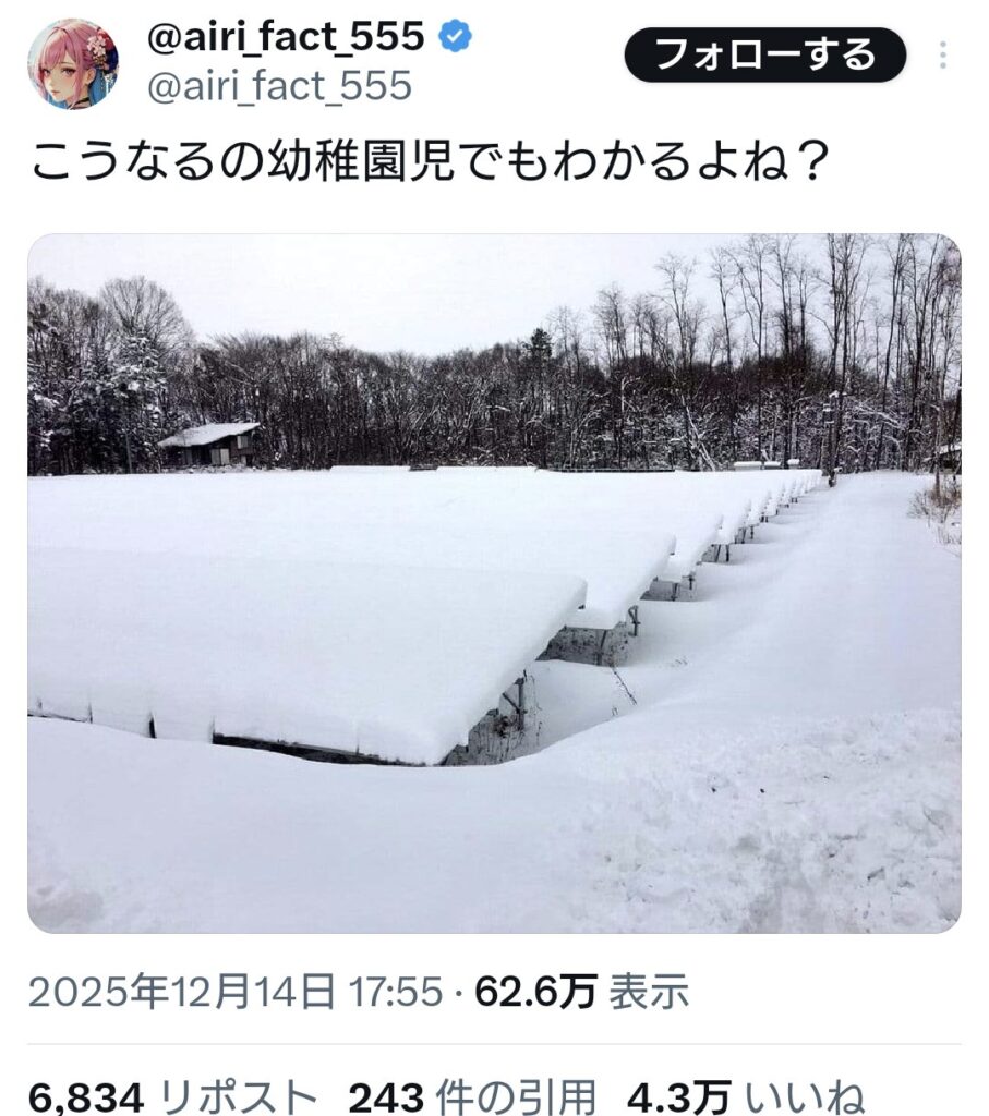 雪国の太陽光発電所
