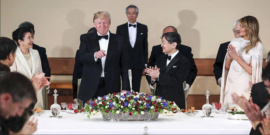権威大好きトランプちゃん 前回上皇陛下との接遇では借りてきた猫だった 今晩は今上陛下がご対面