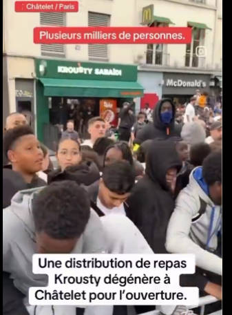 【パリのファストフード店がオープン日にフライドチキンボウルを無料にしたら】コ○キが大挙してやってきた