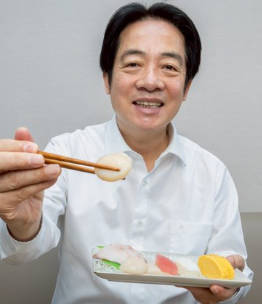 台湾・頼総統「きょうの昼食はお寿司と味噌汁です🍣👍」　鹿児島産ブリと北海道産ホタテ