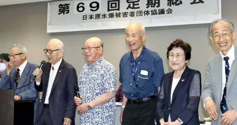 被団協「核保有に言及し結論保有否定の官邸筋発言は許せない！広島原爆ランプのaespaは許した」