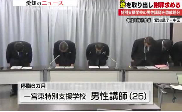 怒りが頂点に達し校長や教頭に対し校内で斧を取り出した真っ赤なタイツのバトルホーク教師を処分