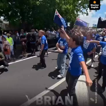 【ニュージーランド人がんばれ！！】オークランドでシーク教行進に「ハカ（威圧舞踊）で対抗」、反移民グループが道を塞ぐ