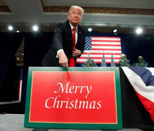 トランプ「極左ク〇も含めて皆さん、メリークリスマス」