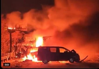 関越道、いまだ通行止め