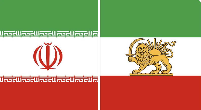 X、イラン国旗の絵文字がイスラム共和国のものから旧君主制のものに変更される
