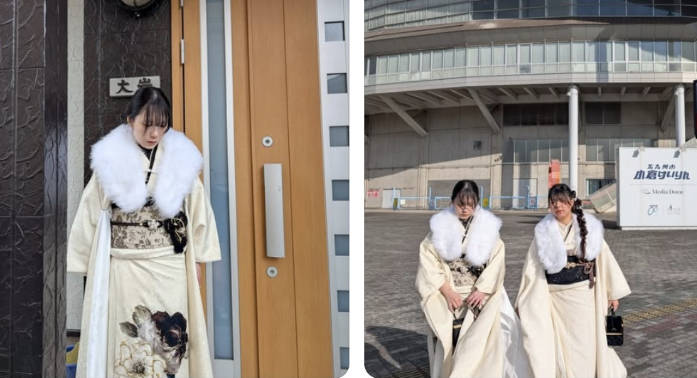 【画像】シングルパパさん、娘の成人式を祝い感無量